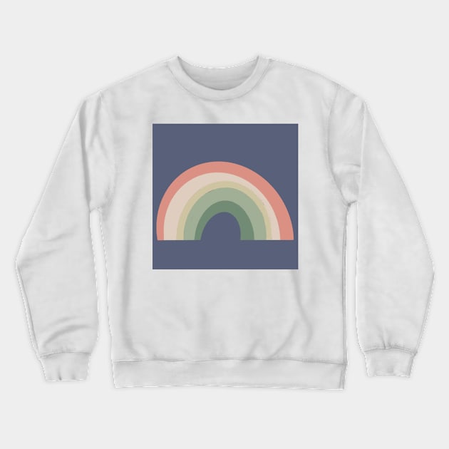 Retro Rainbow Pastel Crewneck Sweatshirt by Sara